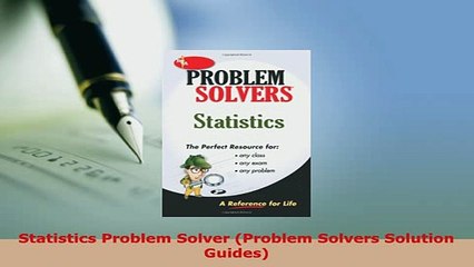 Download  Statistics Problem Solver Problem Solvers Solution Guides Read Online