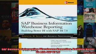 SAP Business Information Warehouse Reporting Building Better BI with SAP BI 70