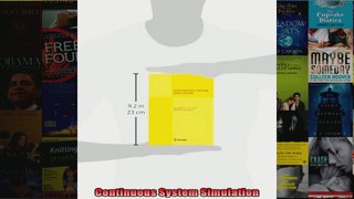 Continuous System Simulation