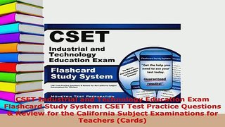 Download  CSET Industrial and Technology Education Exam Flashcard Study System CSET Test Practice Free Books