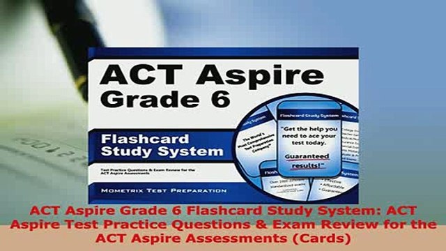 PDF ACT Aspire Grade 6 Flashcard Study System ACT Aspire Test Practice Questions Exam PDF Full Ebook