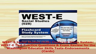 Download  WESTE Social Studies 028 Flashcard Study System WESTE Test Practice Questions  Exam PDF Book Free