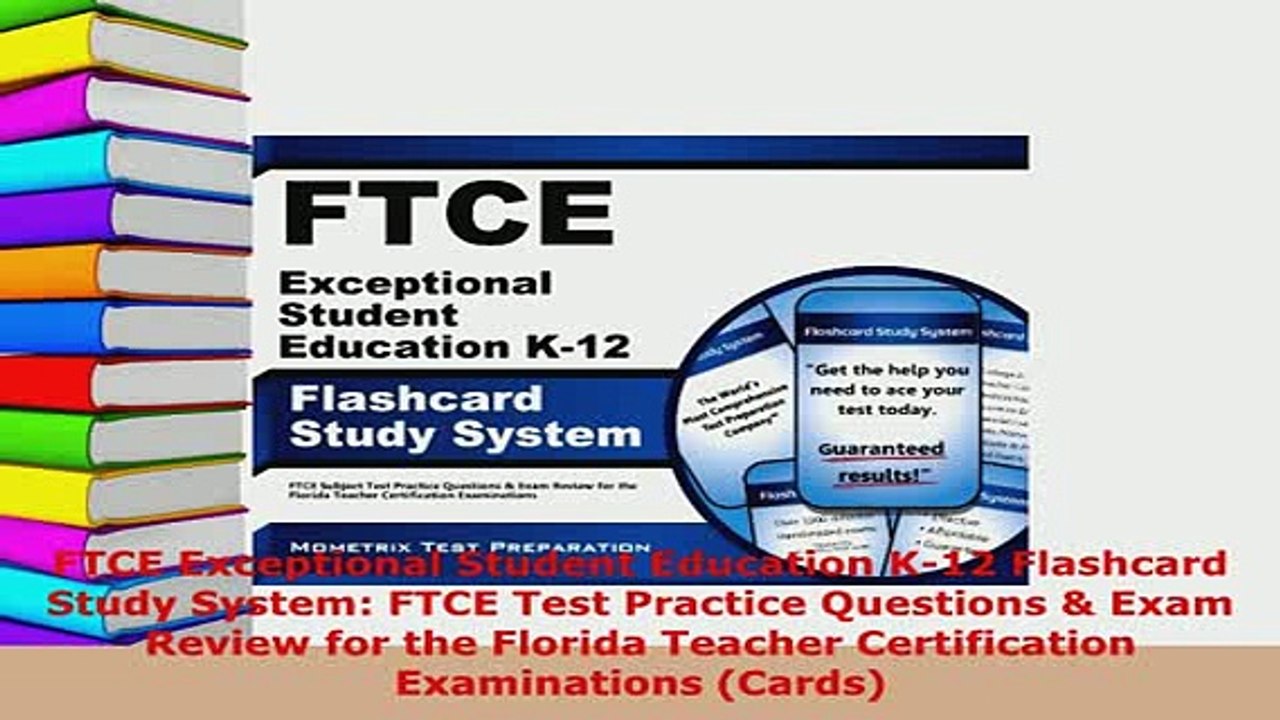Download  FTCE Exceptional Student Education K12 Flashcard Study System FTCE Test Practice Read Online