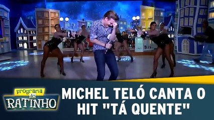 Michel Teló canta o hit `Tá Quente`