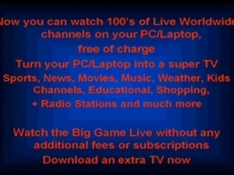 Watch satellite cable tv free on your pc computer
