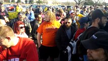 Trump protester punches Trump supporter and gets pepper sprayed