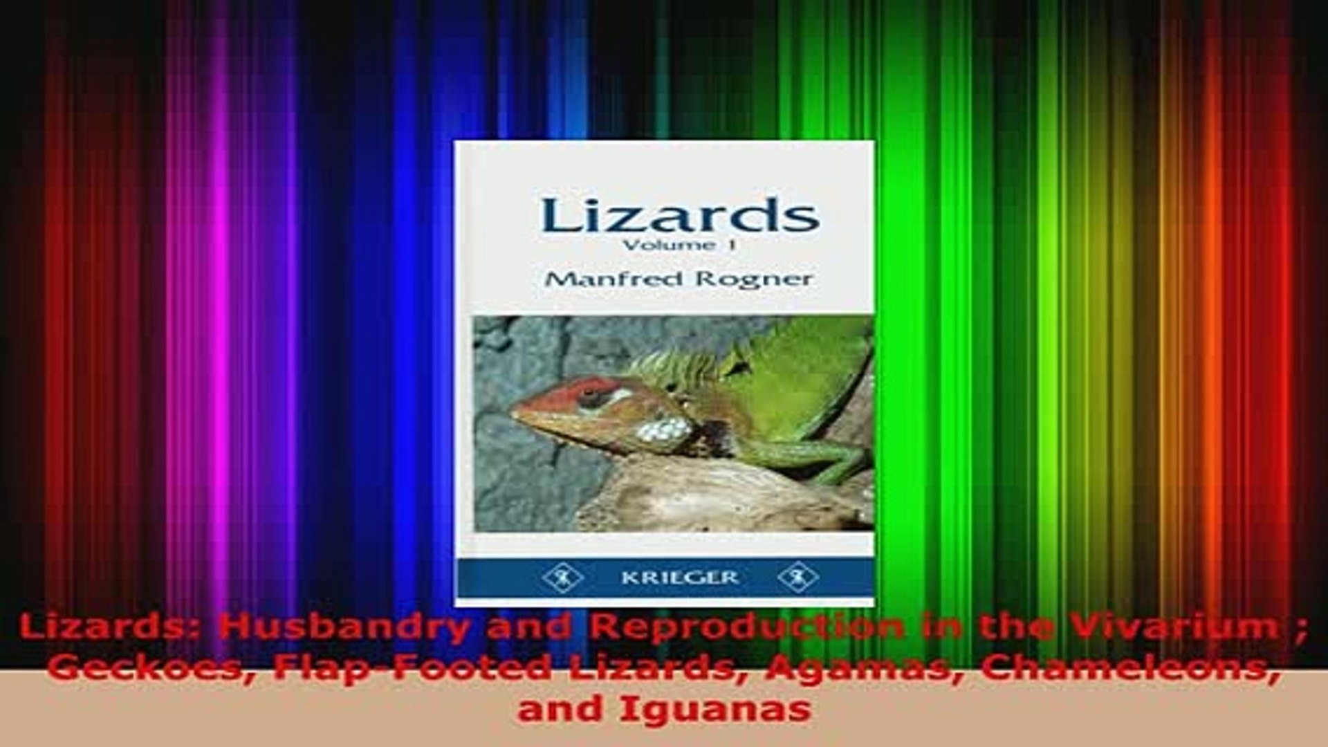 ⁣PDF  Lizards Husbandry and Reproduction in the Vivarium  Geckoes FlapFooted Lizards Agamas PDF Book 