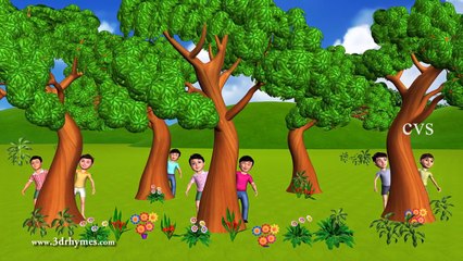 Ten Little Indians - 3D Animation English Nursery rhyme song for children with lyrics