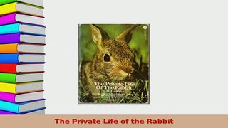 PDF  The Private Life of the Rabbit Read Online