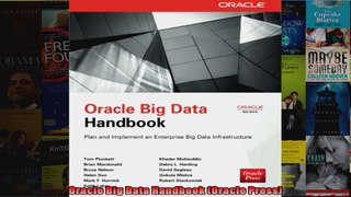 Oracle Big Data Handbook Oracle Press
