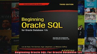 Beginning Oracle SQL For Oracle Database 12c