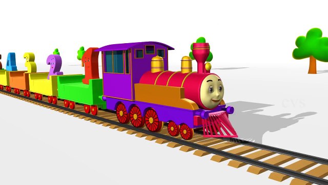 Learn Numbers For Children - 3D Animation Numbers Train Song for children