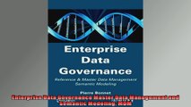 Enterprise Data Governance Master Data Management and Semantic Modeling MDM