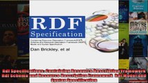 Rdf Specifications Containing Resource Description Framework Rdf Schema and Resource