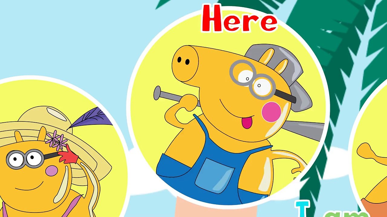 Peppa Pig Mickey Mouse House Disney Combined | Finger Family Nursery Rhymes