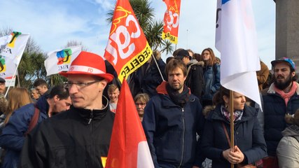 Manifestation contre la loi El Khomri à Cherbourg