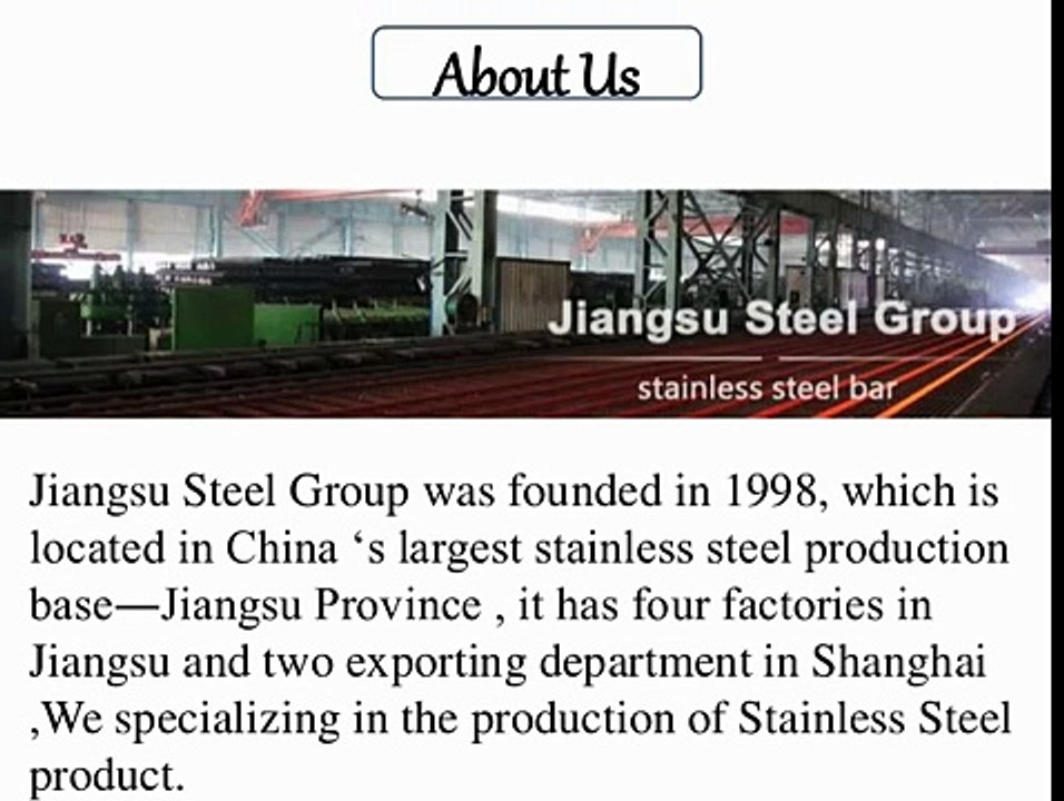 Buy Stainless Steel Hot Rolled Plates from Jiangsu Steel