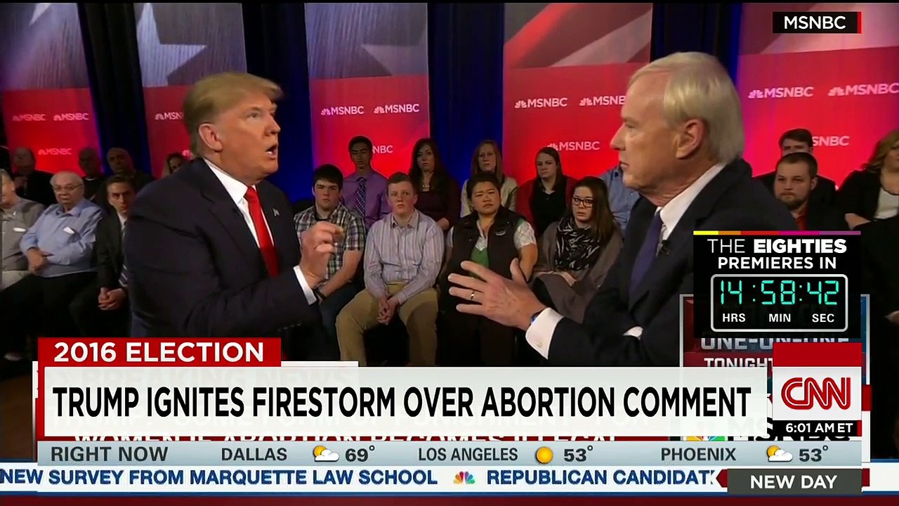 Trump stumbles on abortion question
