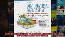 DB2 Universal Database V61 for Unix Windows and OS2  Certification Guide 3rd Edition
