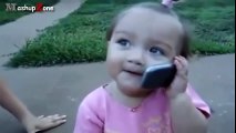 Cute Funny Babies Talking On The Phone Compilation 2016