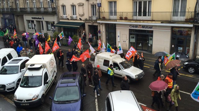 Manifestation contre la loi Travail à Alençon