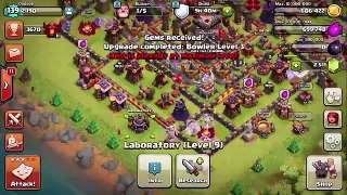 Clash Of Clans - IMMORTAL BOWLER!!! (1 bowler troop & All Healers) & The Bowler learns to fly!