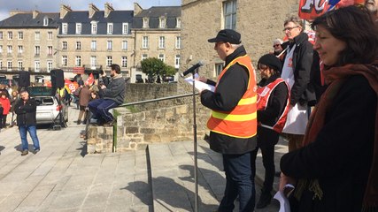 Manifestation contre la loi du travail à Dinan