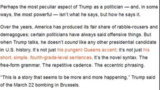 The strange power of Donald Trump’s speech patterns