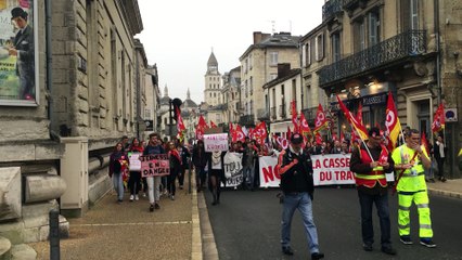 La manifestation dans les rues de Périgueux