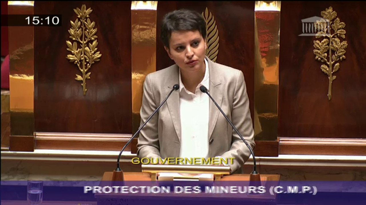 Adoption de la loi dite "Villefontaine" par l'Assemblée - Discours de Najat Vallaud-Belkacem
