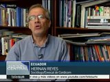 Pueblo ecuatoriano apoya a teleSUR ante arremetida del pdte. argentino