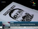 Peruanos continúan movilizándose contra candidatura de Keiko Fujimori