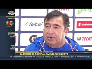 Gimenéz fuera de 4 a 6 semanas