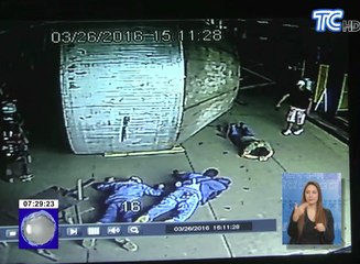 Video de atraco a taller industrial