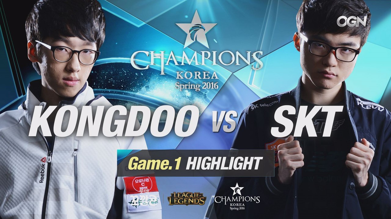 [H/L 2016.03.31] KONGDOO vs SKT Game 1 - RO2 l 롯데 꼬깔콘 LoL Champions Korea Spring 2016