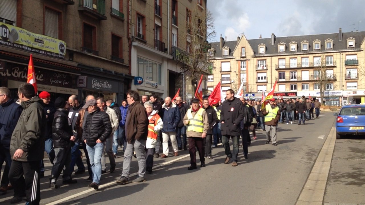 Manifestation contre la loi du travail à Flers