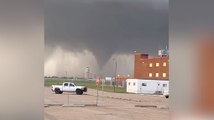 Video shows tornado near Tulsa International Airport