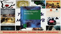 PDF  Demographic Methods Hodder Arnold Publication Read Online