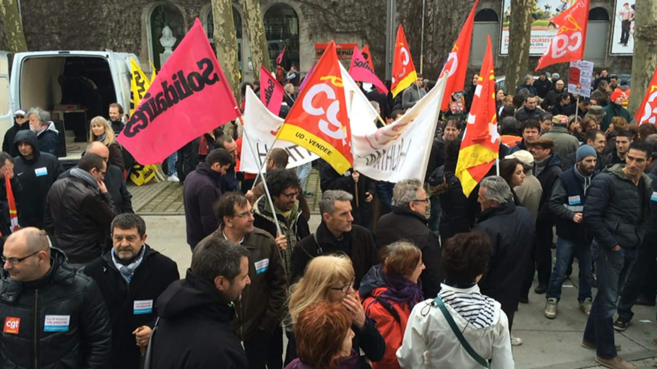 Manifestation contre la loi travail à La Roche-sur-Yon