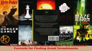 PDF  The Little Book That Builds Wealth The Knockout Formula for Finding Great Investments Read Full Ebook