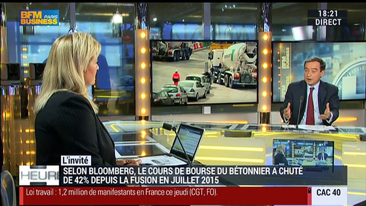 Fusion Lafarge-Holcim: "La réussite d'un projet pareil ne peut pas se juger sur six mois", Bruno Lafont - 31/03