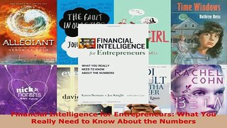 PDF  Financial Intelligence for Entrepreneurs What You Really Need to Know About the Numbers Read Full Ebook