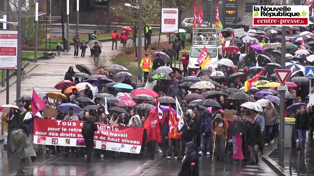 VIDEO. Poitiers. Manifestation contre la loi El Khomri