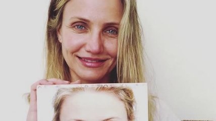 Cameron Diaz partage un selfie sans maquillage pour faire la promotion de son livre