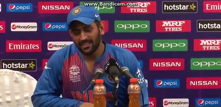 India vs Westindies World T20 2016- Dhoni reply after losing aganist Westindies