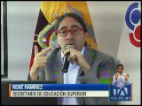 René Ramírez: hay mal manejo de recursos en las universidades cofinanciadas