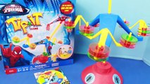 FAMILY FUN GAME! Spiderman TIP-IT KIDS GAME Toy Surprise Prizes Pack Fun Spiderman YouTube Video