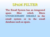 Spam Filter Inside The Email System
