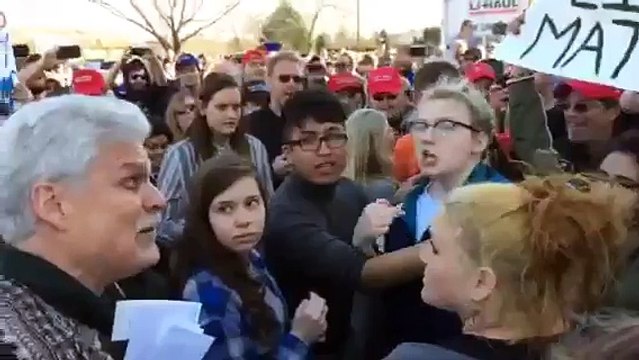 NeverTrump Activist Punches Trump Supporter Gets Instant Pepper Spray