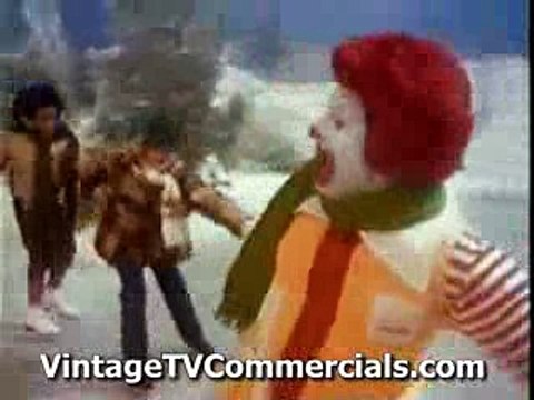 McDonalds 80's Christmas Commercial Ice Skating
